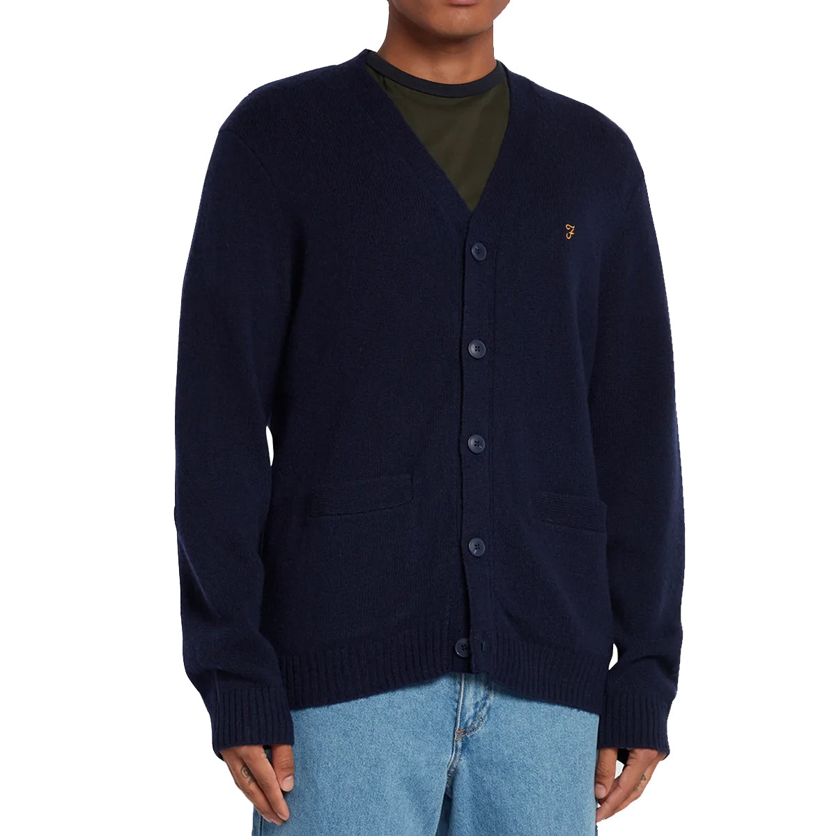 Farah Birchall Cardigan - True Navy