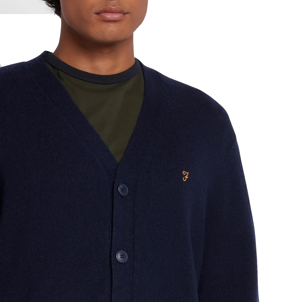 Farah Birchall Cardigan - True Navy