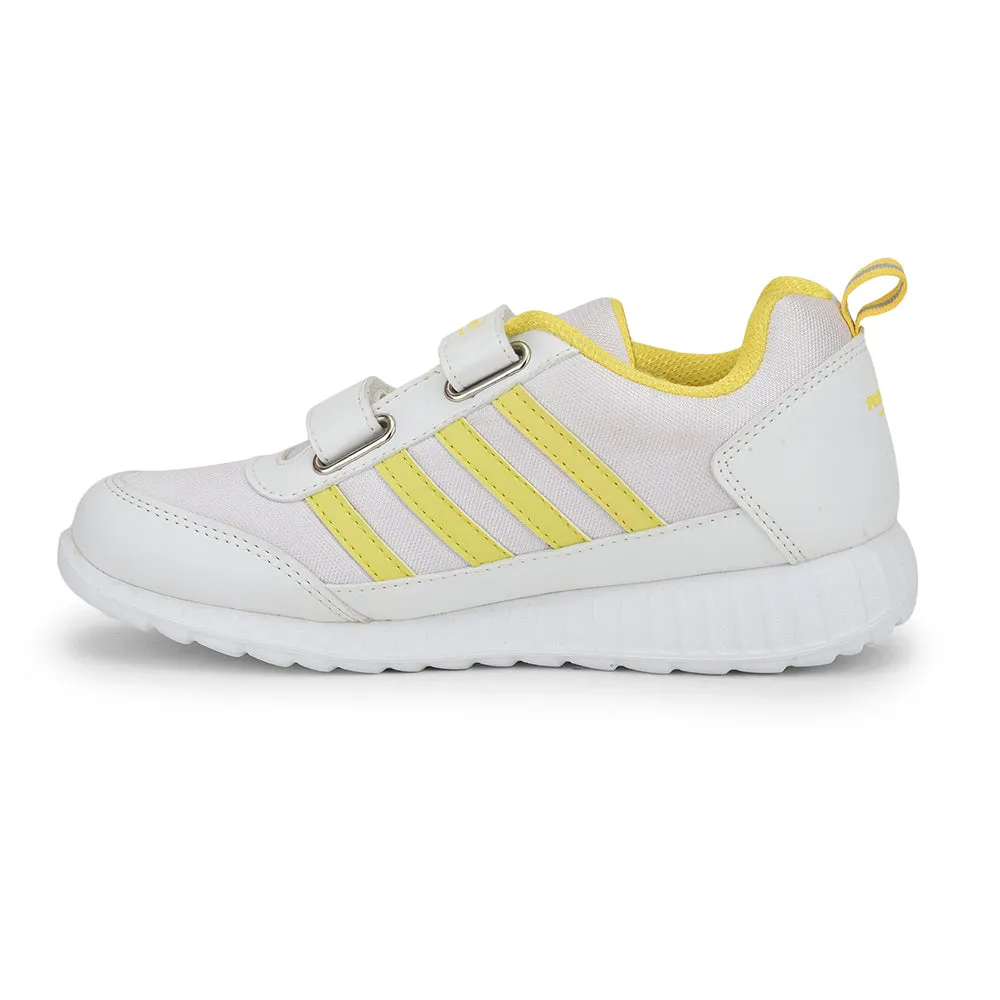 Force 10 Casual Yellow Non Lacing Shoes For Kids 9906-90SV By Liberty