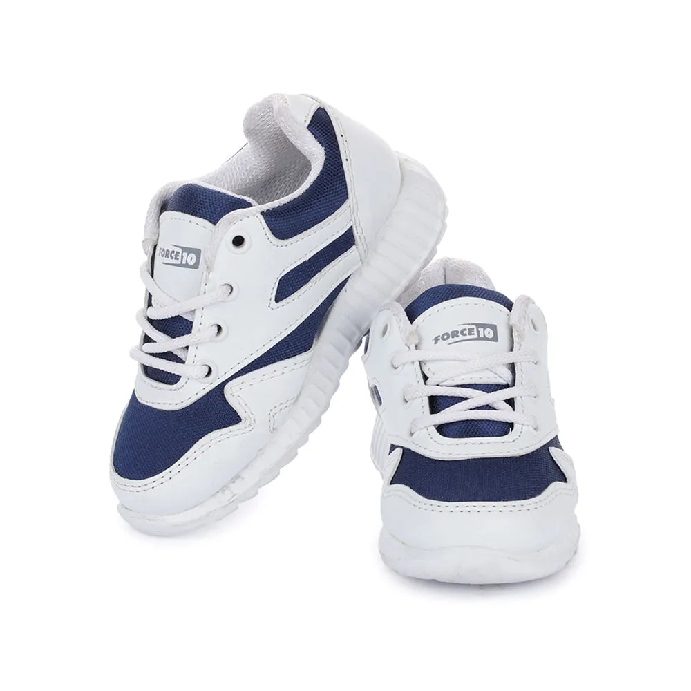 Force 10 N.Blue Lacing Uniform School Shoes For Kids 9906-90GN By Liberty