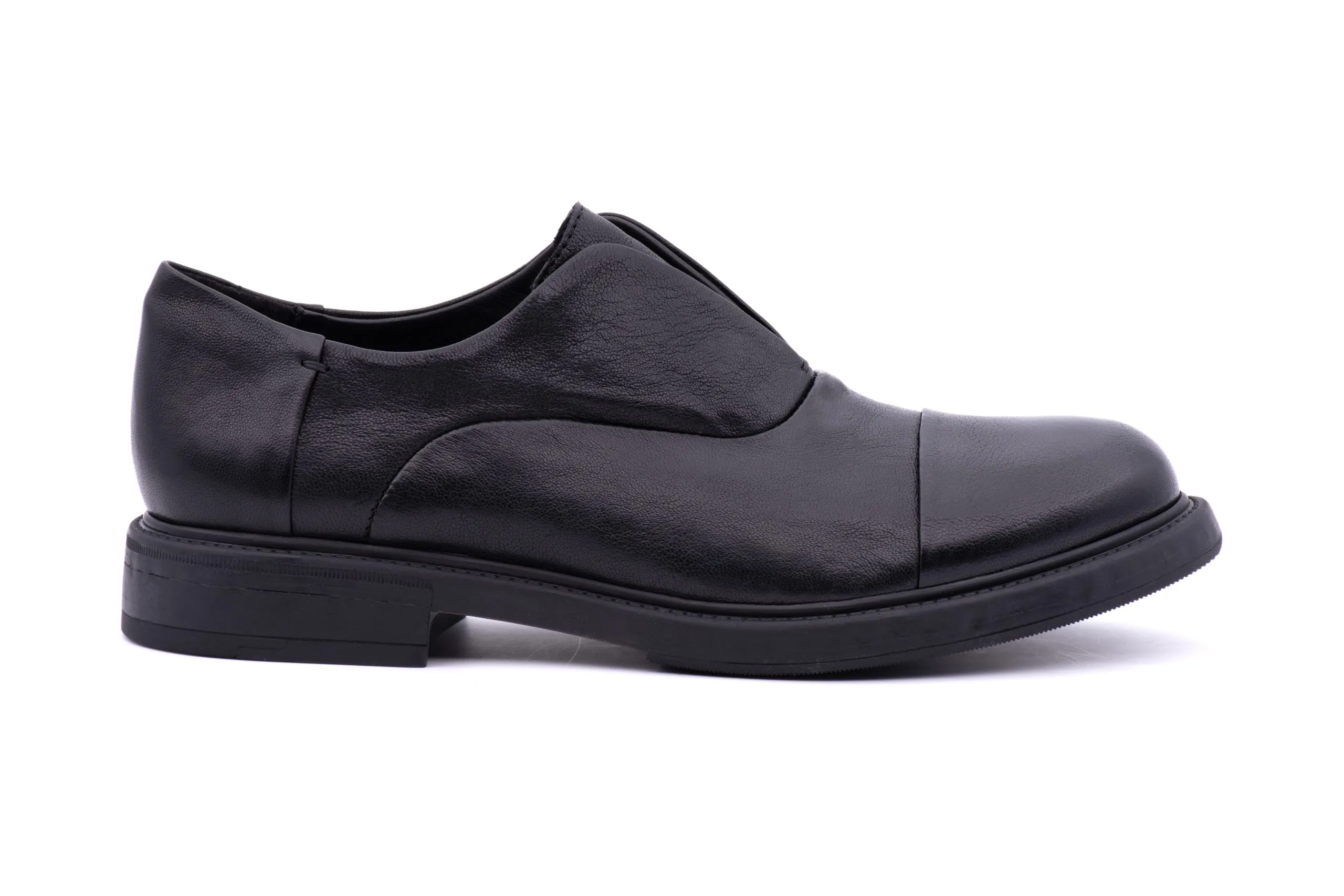 Francesina Slip On in Pelle Invecchiata