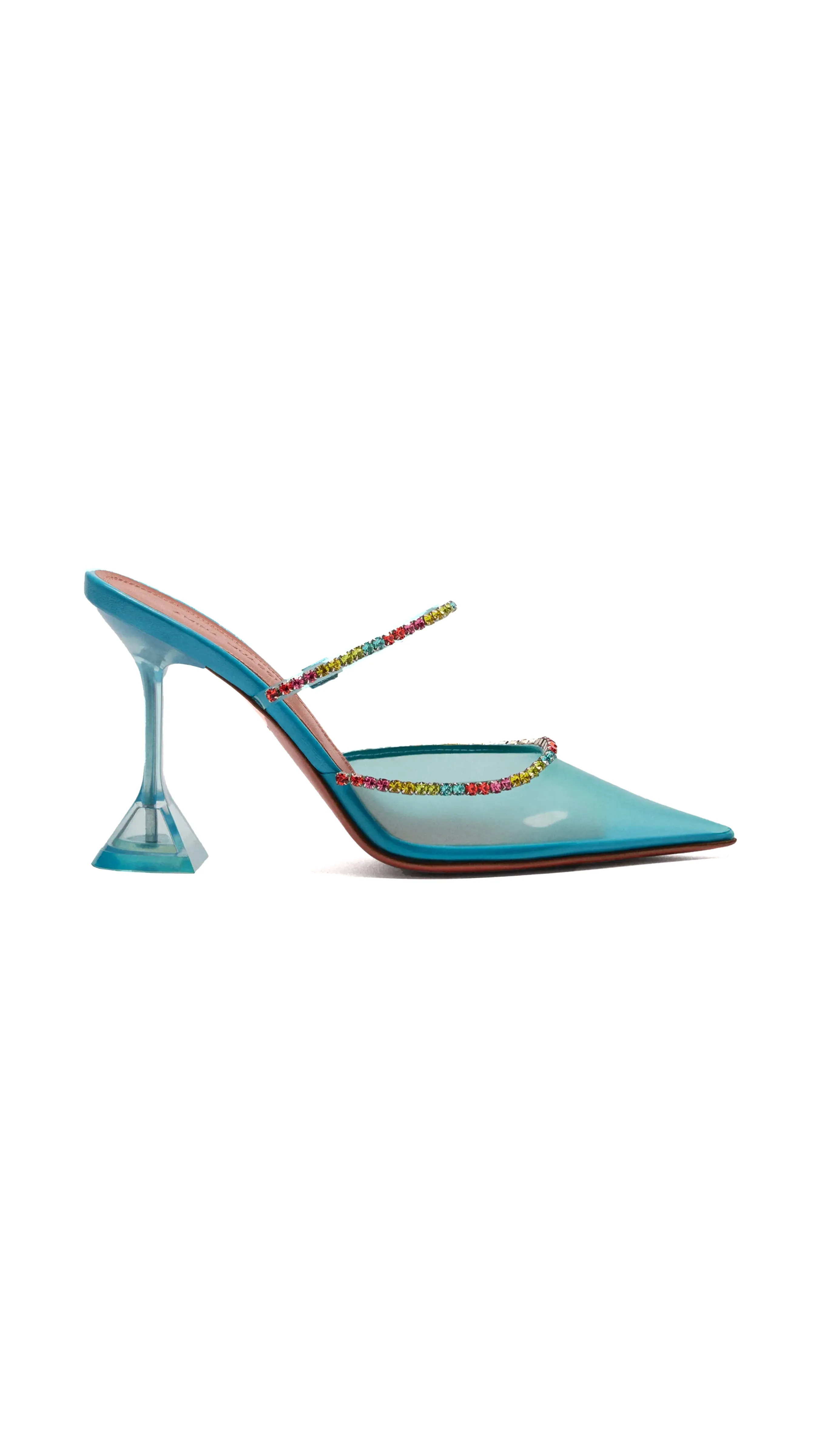 Gilda Glass Mule - Sky