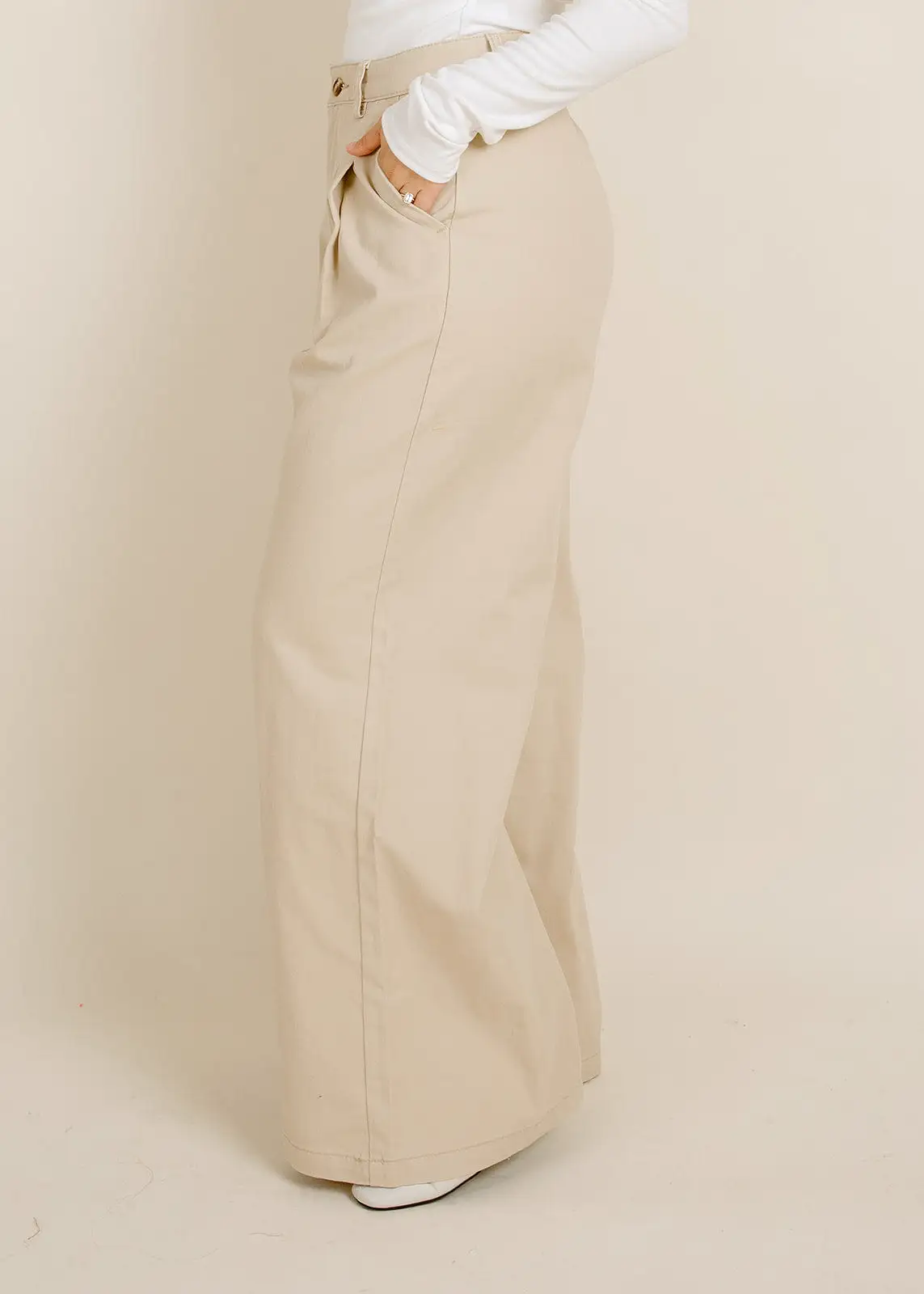 Honeycomb Pants - Beige