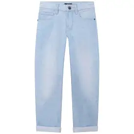 Hugo Boss Boys Denim Pants Slim Fit_ Blue/Grey J24760-Z25