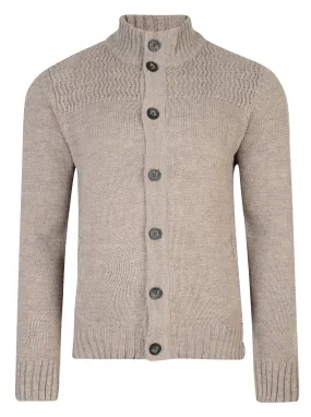 Kensington Eastside Button Cardi Tramore Knit Cardigan Taupe Marl