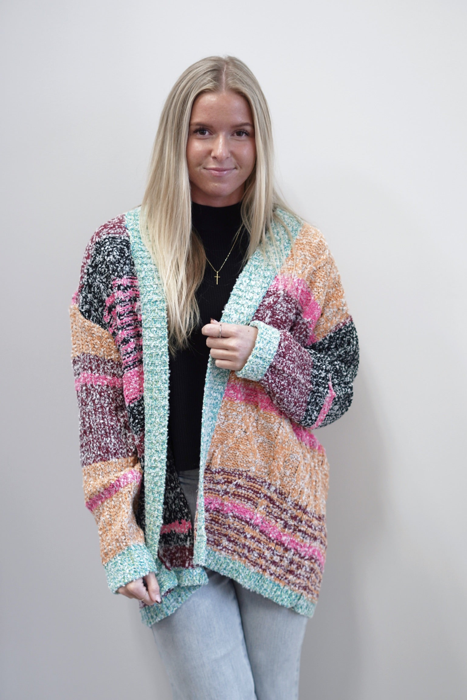 Mae Multi-Colored Cardigan