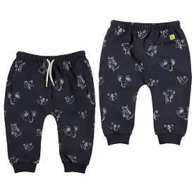 Mayoral Baby Knit Pants w/Print_ Dark Grey 1509-91