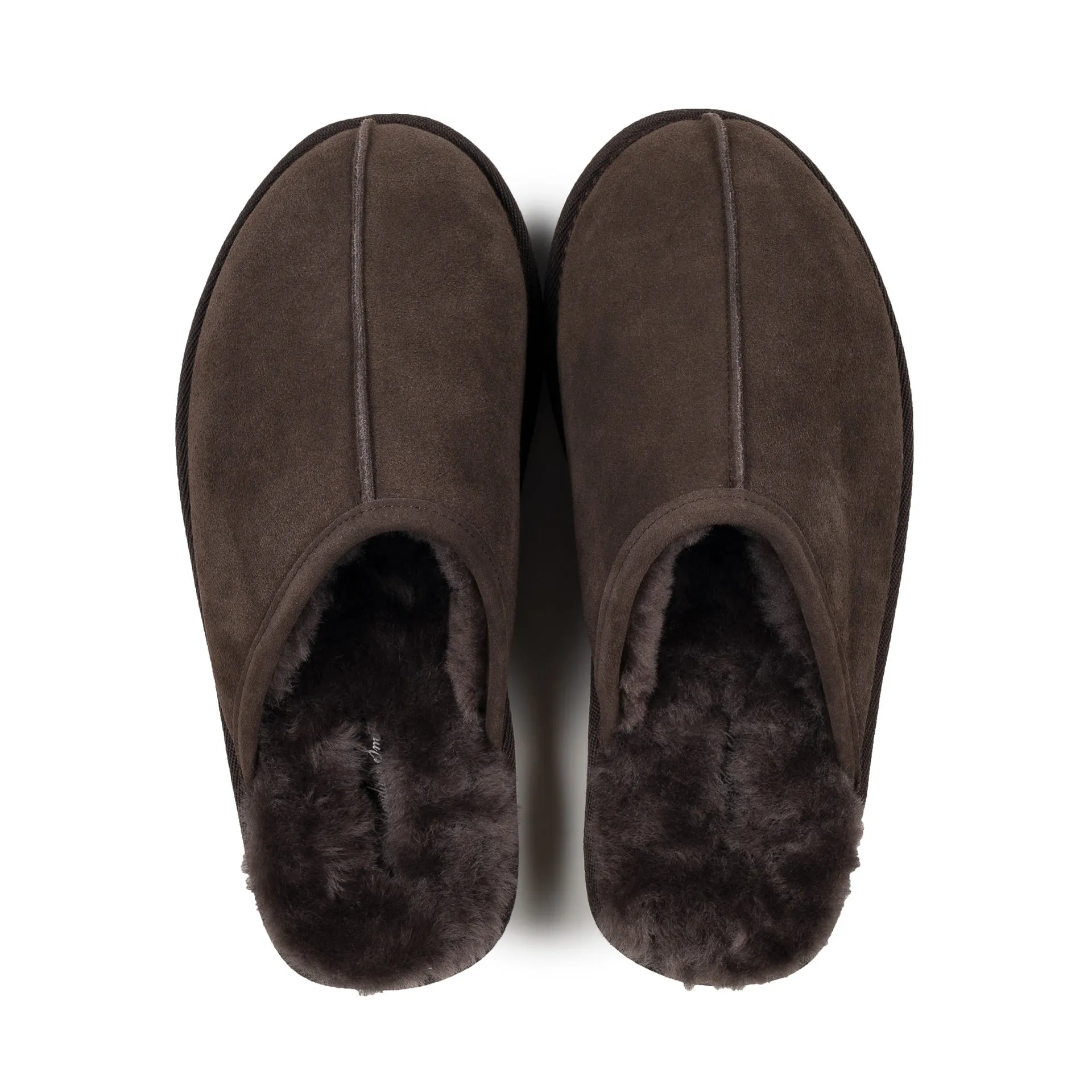 MENS MAX CHOCOLATE SHEEPSKIN MULE