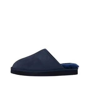 MENS MAX NAVY SHEEPSKIN MULE