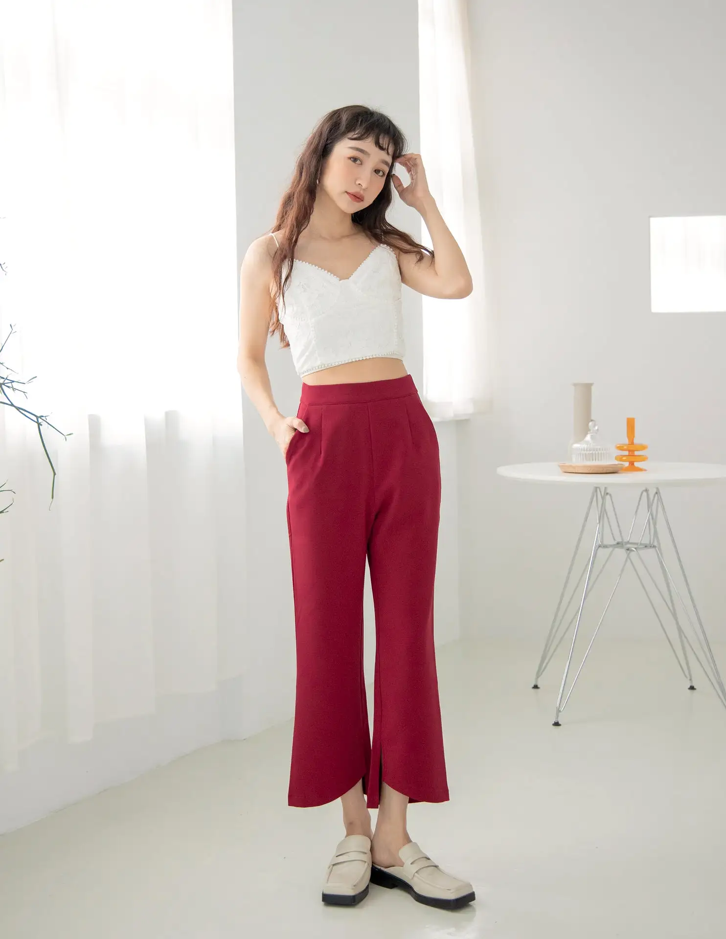 Mindy Pants in Wine