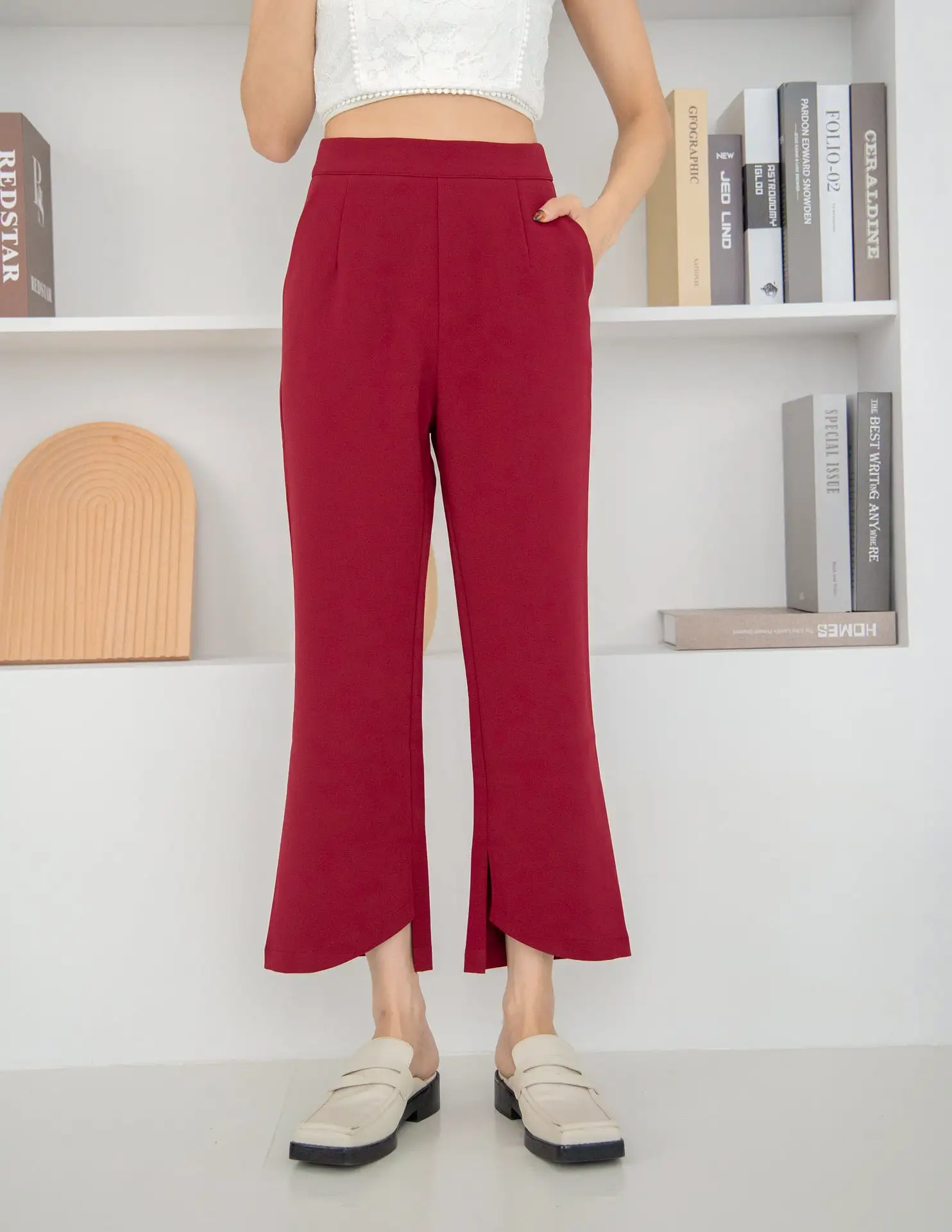 Mindy Pants in Wine