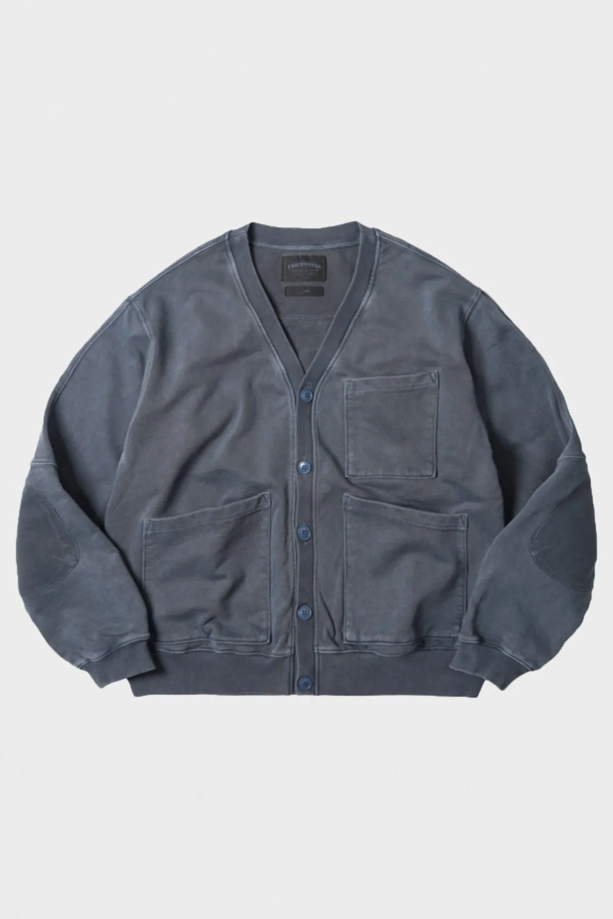 Pigment Dyed Heavyweight Cardigan - Navy