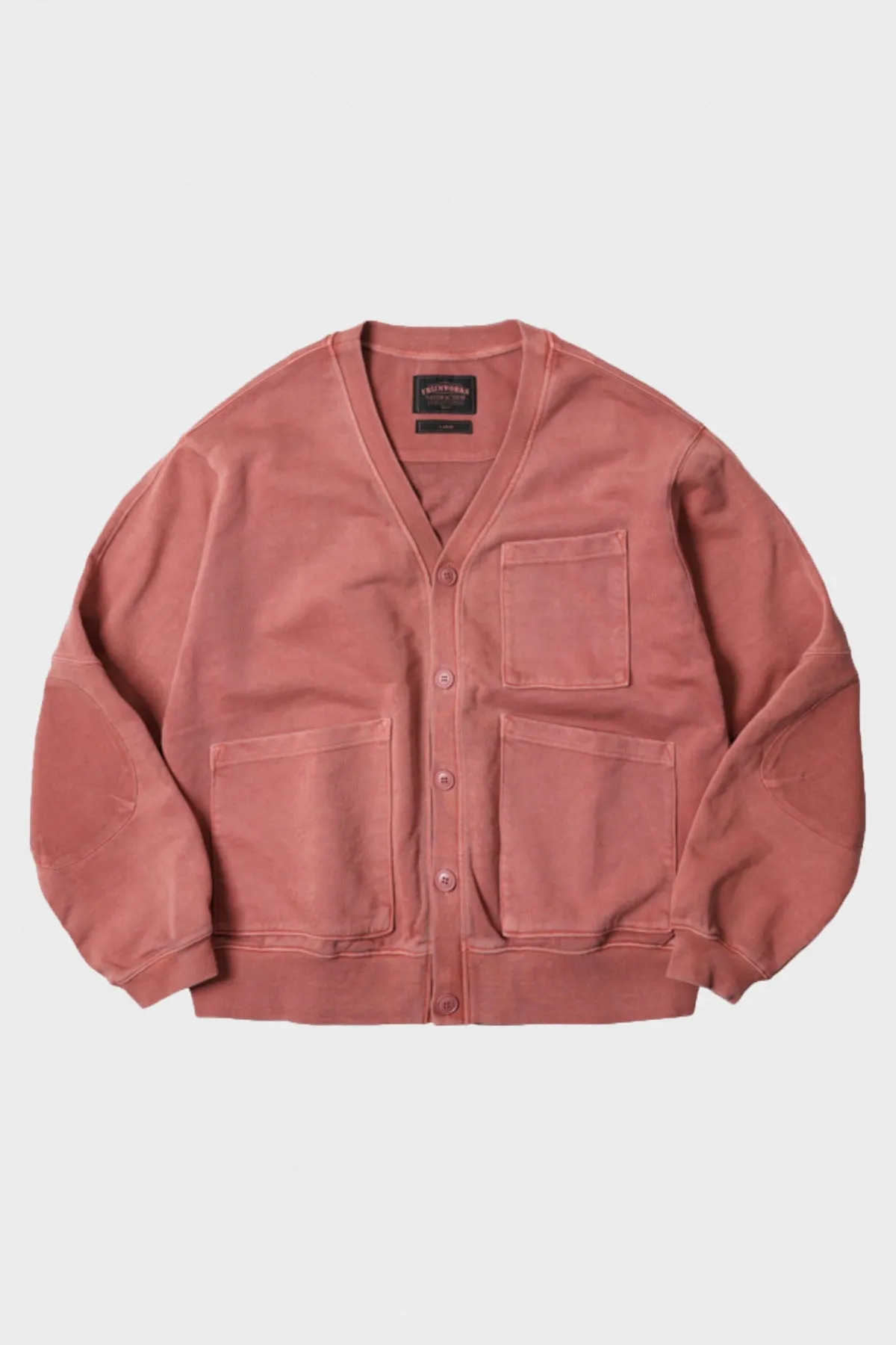 Pigment Dyed Heavyweight Cardigan - Pink