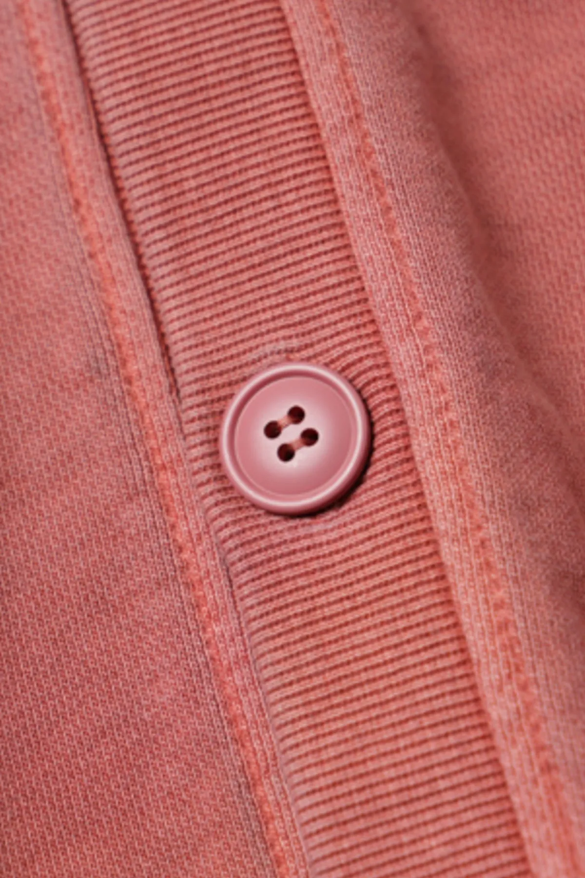 Pigment Dyed Heavyweight Cardigan - Pink