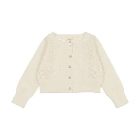 POINTELLE CARDIGAN