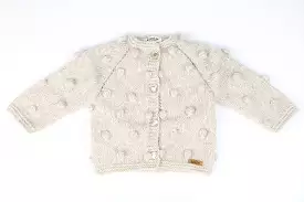 Popcorn baby toddler 100% hand knitted Cardigan