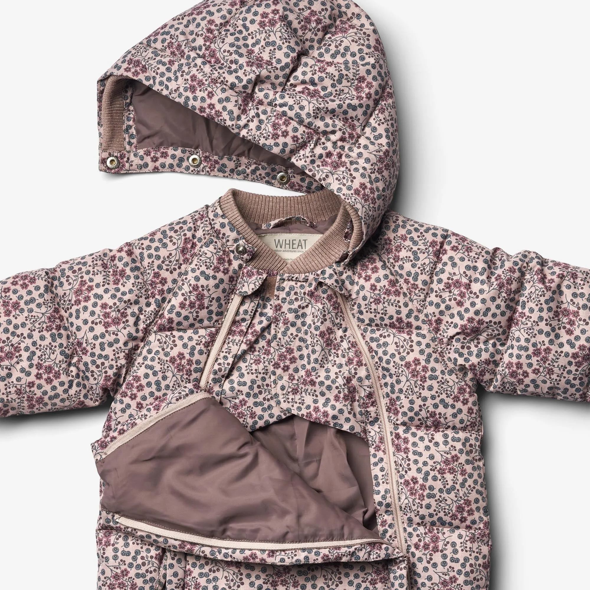 Puffer Baby Suit Edem | Baby - pale lilac berries