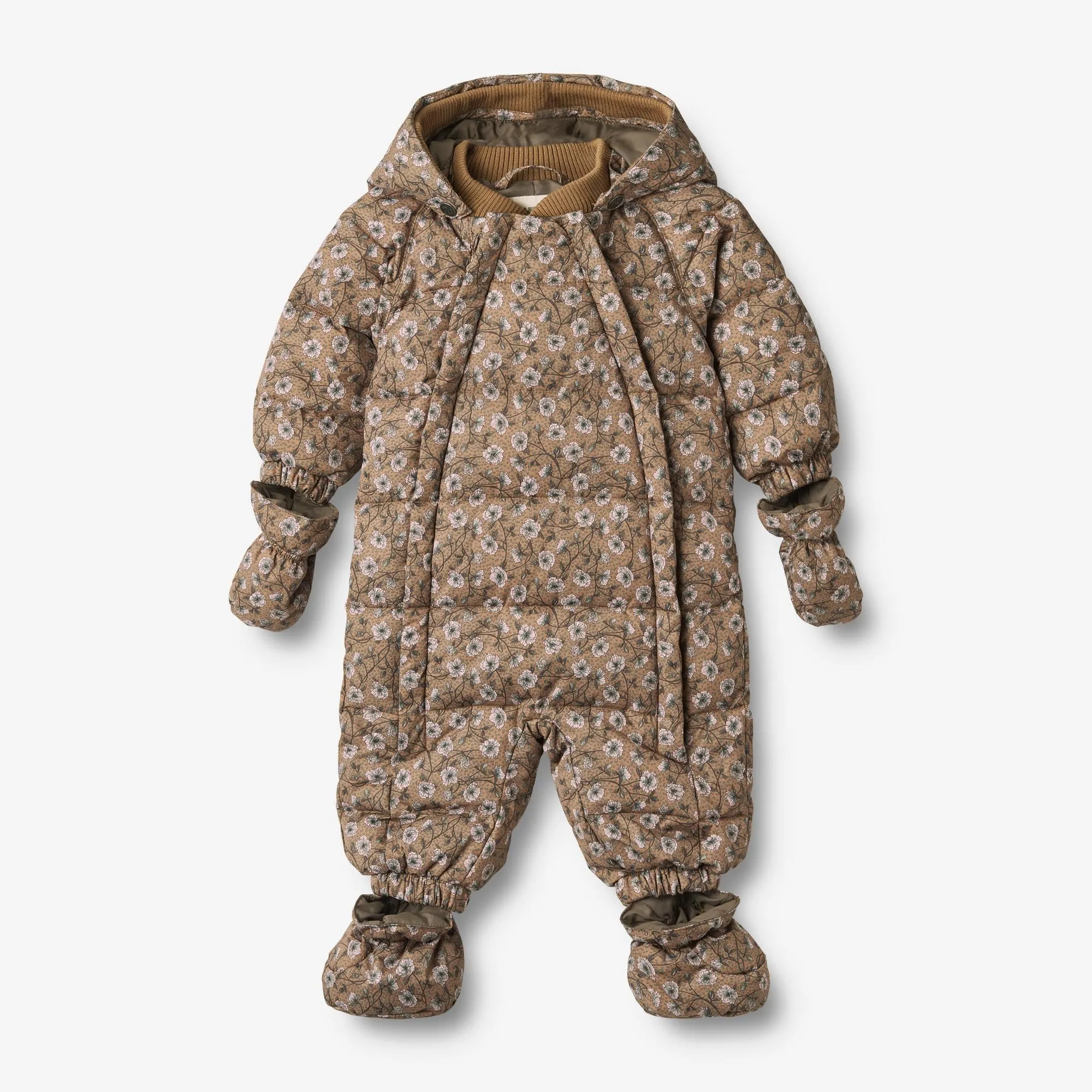 Puffer Baby Suit Edem - caramel anemones