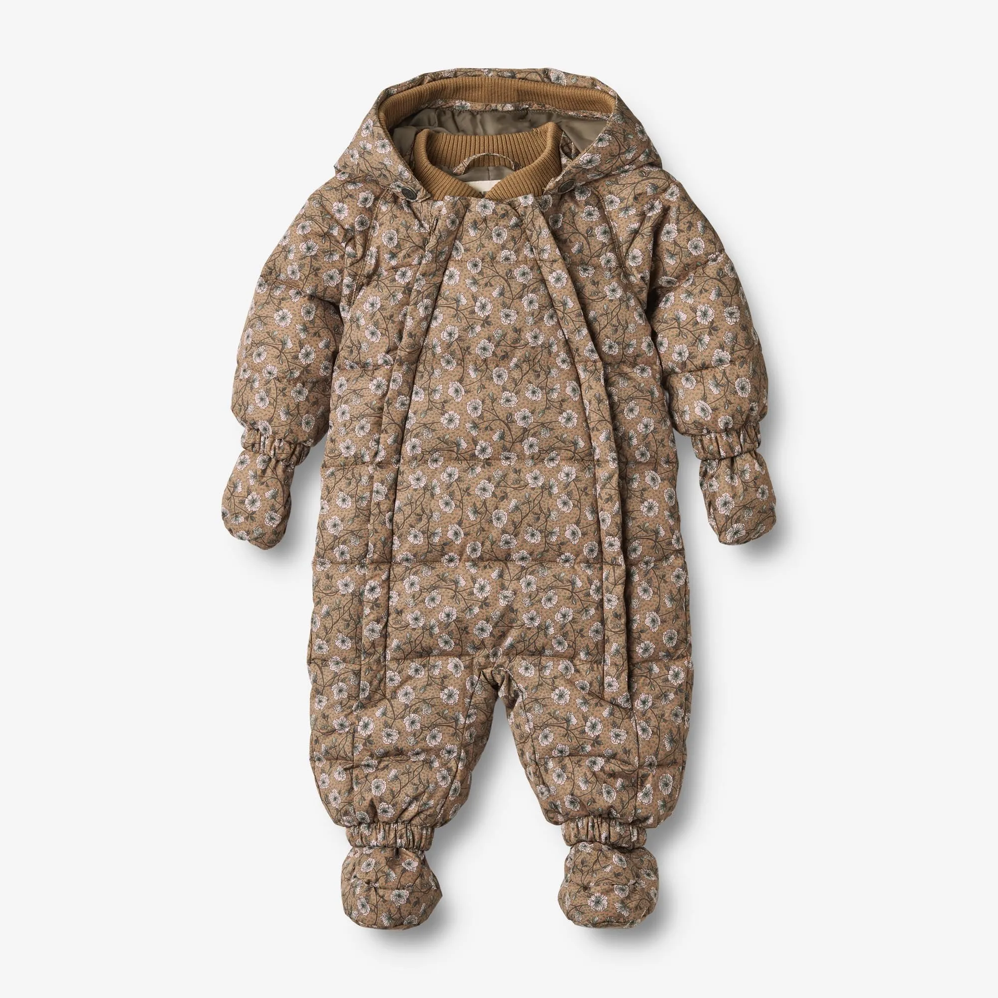 Puffer Baby Suit Edem - caramel anemones