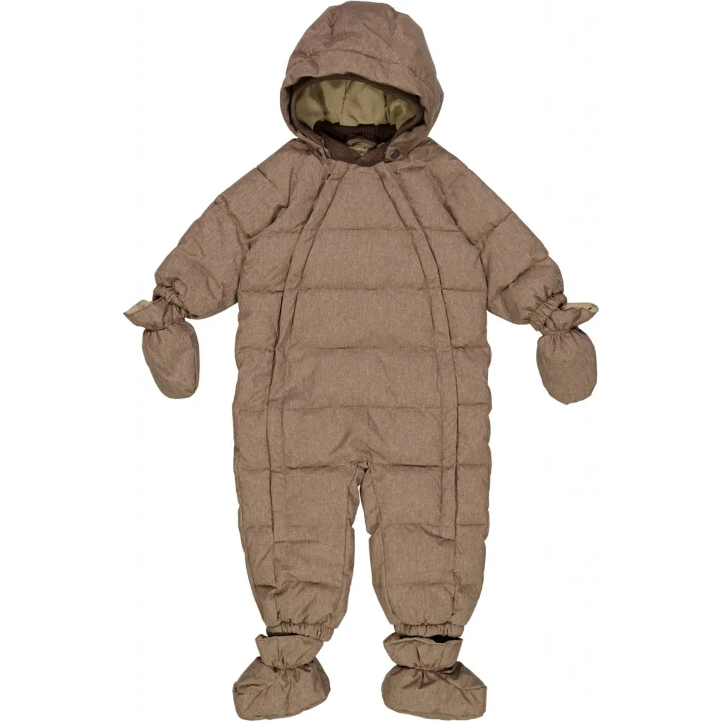 Puffer Baby Suit Edem - soil melange