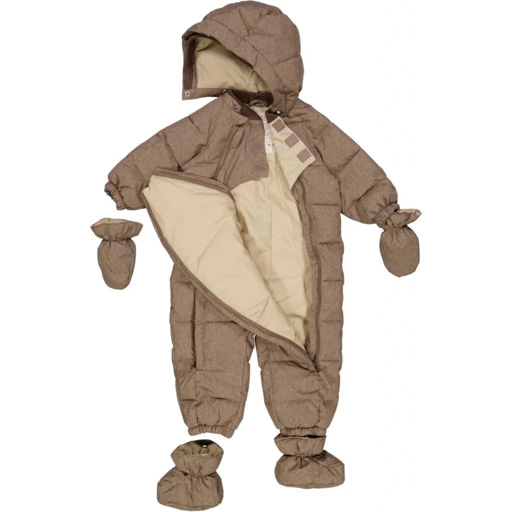 Puffer Baby Suit Edem - soil melange