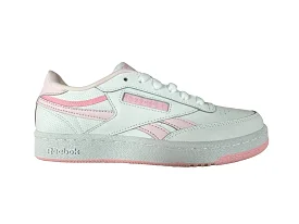 REEBOK JUNIOR CLUB C WHITE/PINK SHOES