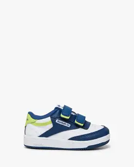 REEBOK KIDS CLUB C 2V 2.0 BLUE/YELLOW SHOES