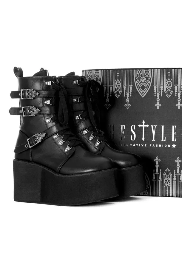 Restyle - Ceremony Platforms Black - Girl Shoes