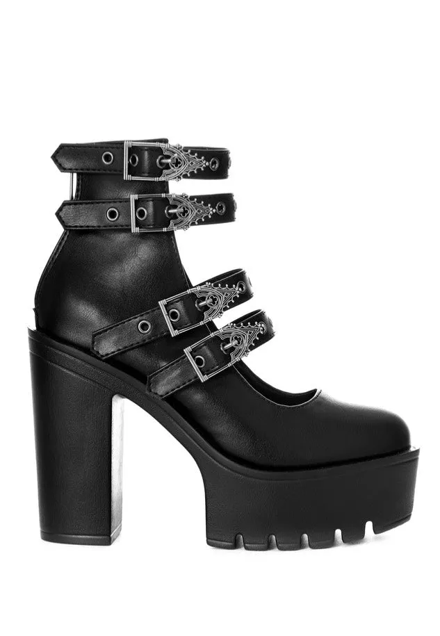 Restyle - Evelynn Platform Black - Girl Shoes