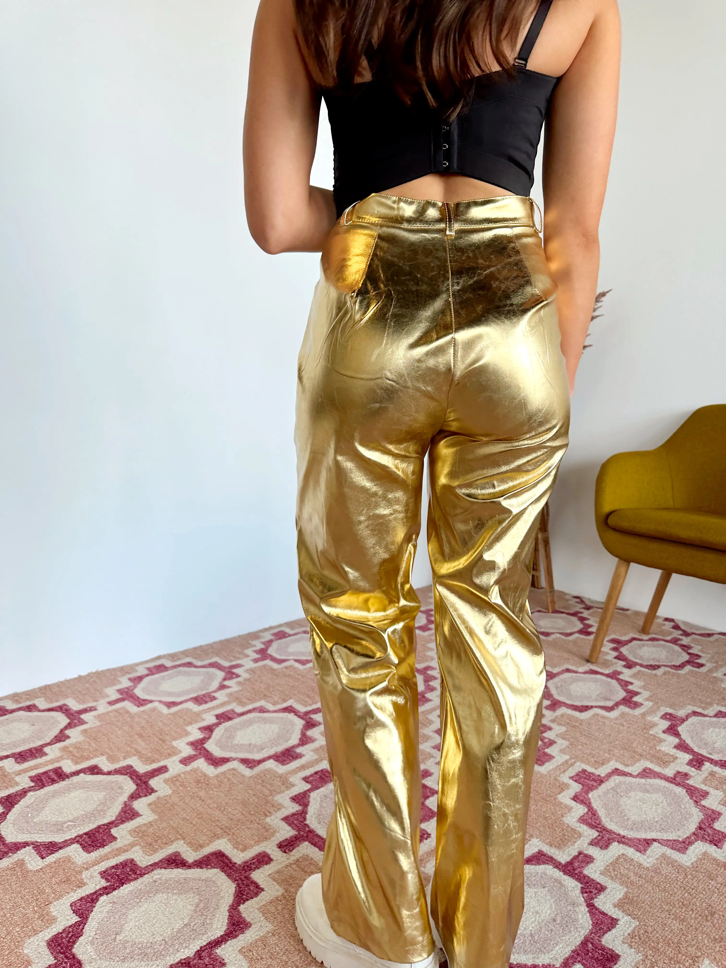 SHINE BRIGHT METALLIC PANTS