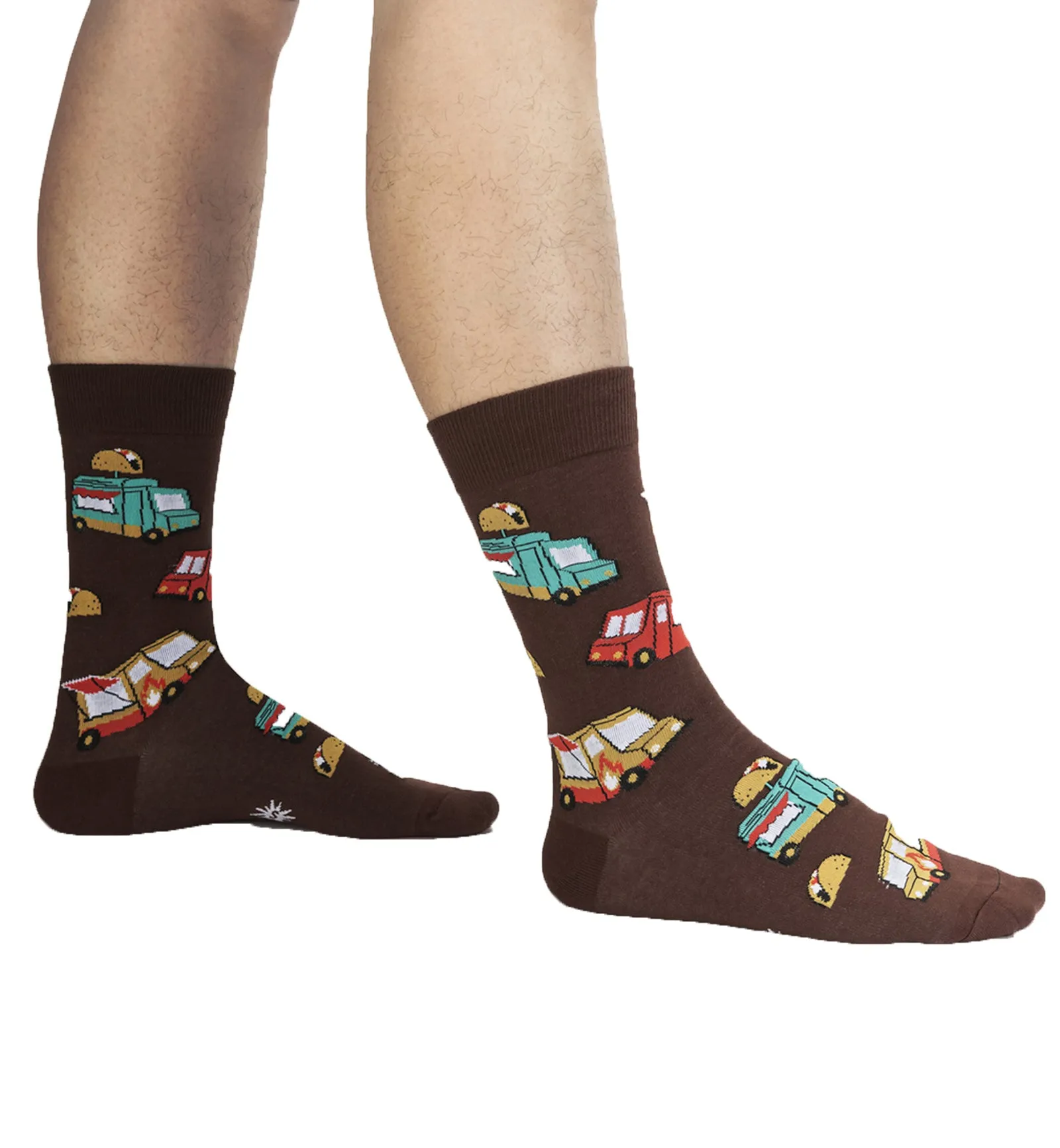 SOCK it to me Men's Crew Socks (Prints) - Food Cart Fav's