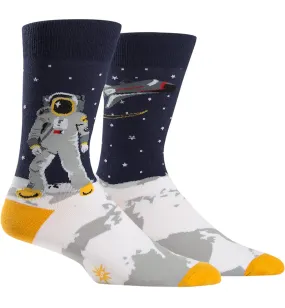 SOCK it to me Men's Crew Socks (Prints) - One Giant Leap