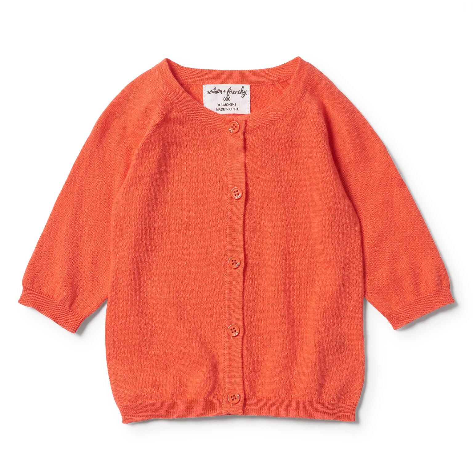 Summer Cardigan, Hot Coral