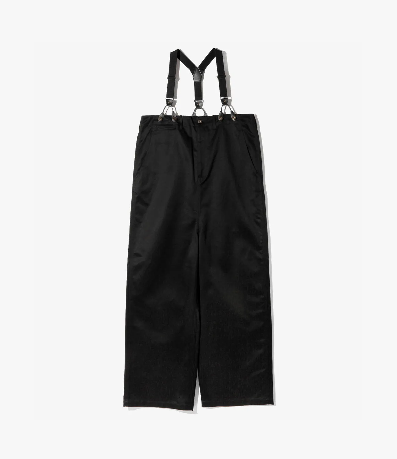 Suspender Pants –Black Chino Cloth