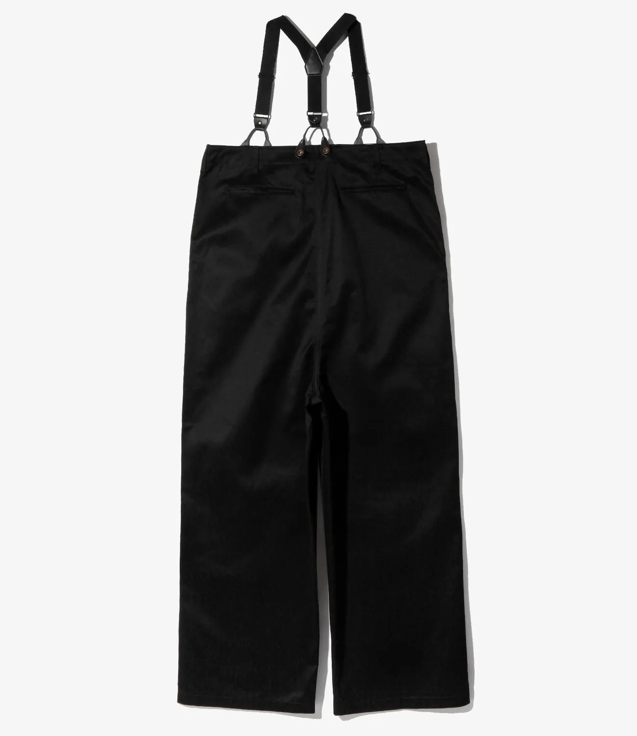 Suspender Pants –Black Chino Cloth