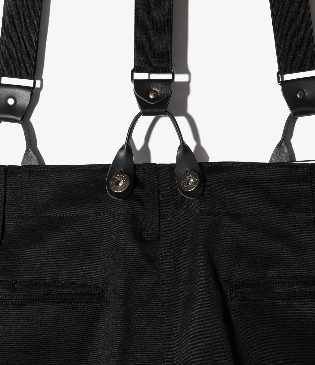 Suspender Pants –Black Chino Cloth