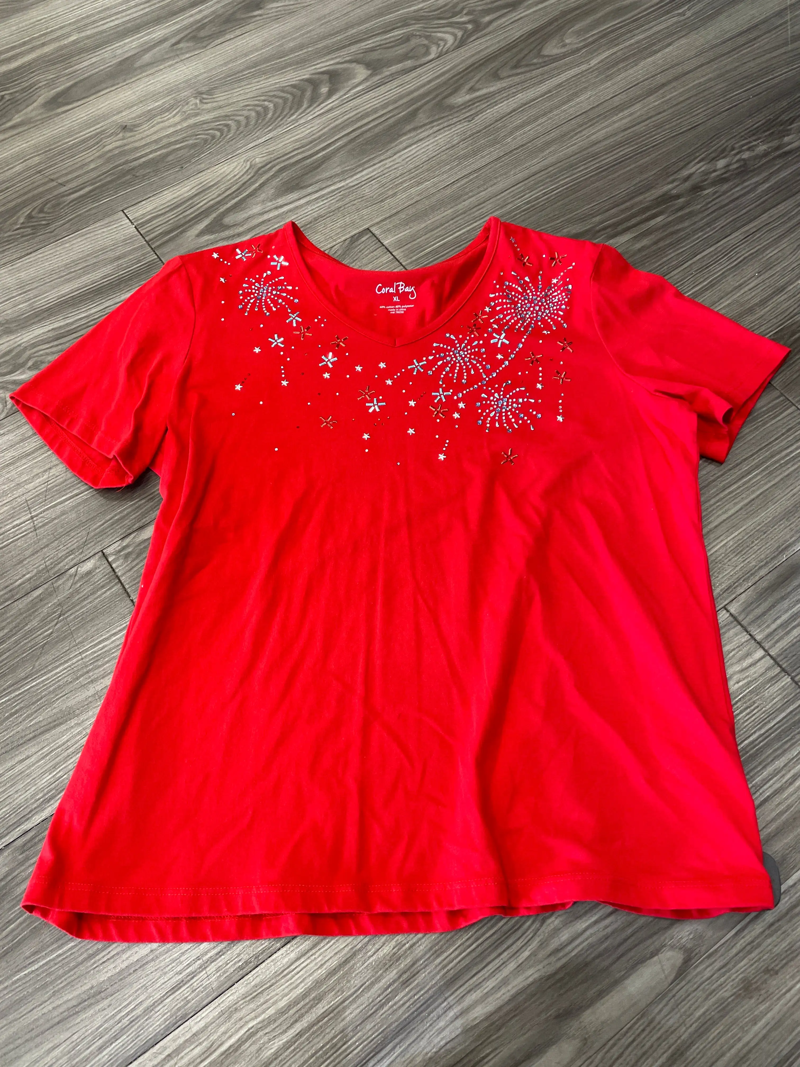 Top Short Sleeve By Coral Bay  Size: Xl