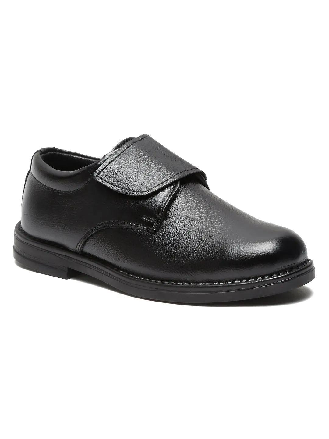 Unisex Kids Black Leather School Shoes - Clearance sale