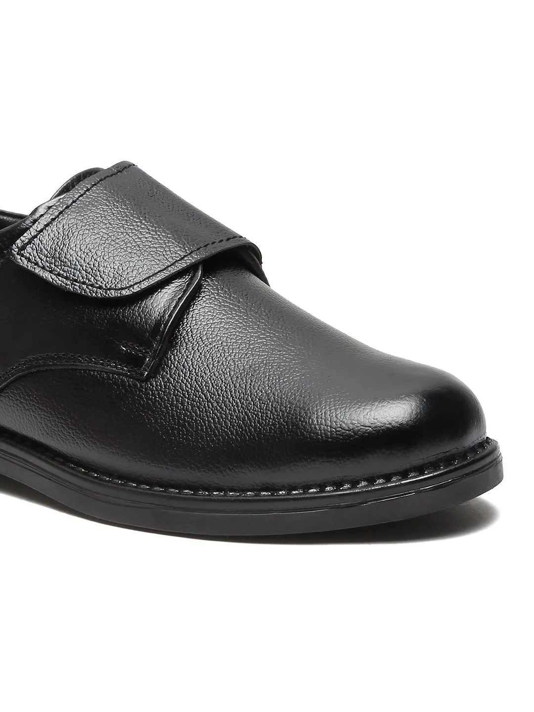 Unisex Kids Black Leather School Shoes - Clearance sale