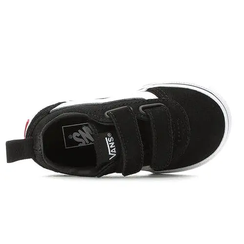 VANS KIDS WARD V SUEDE CANVAS BLACK SHOE