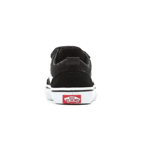 VANS KIDS WARD V SUEDE CANVAS BLACK SHOE