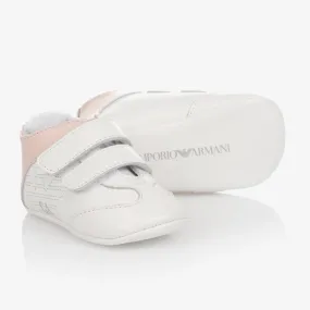 White Leather Baby Shoes