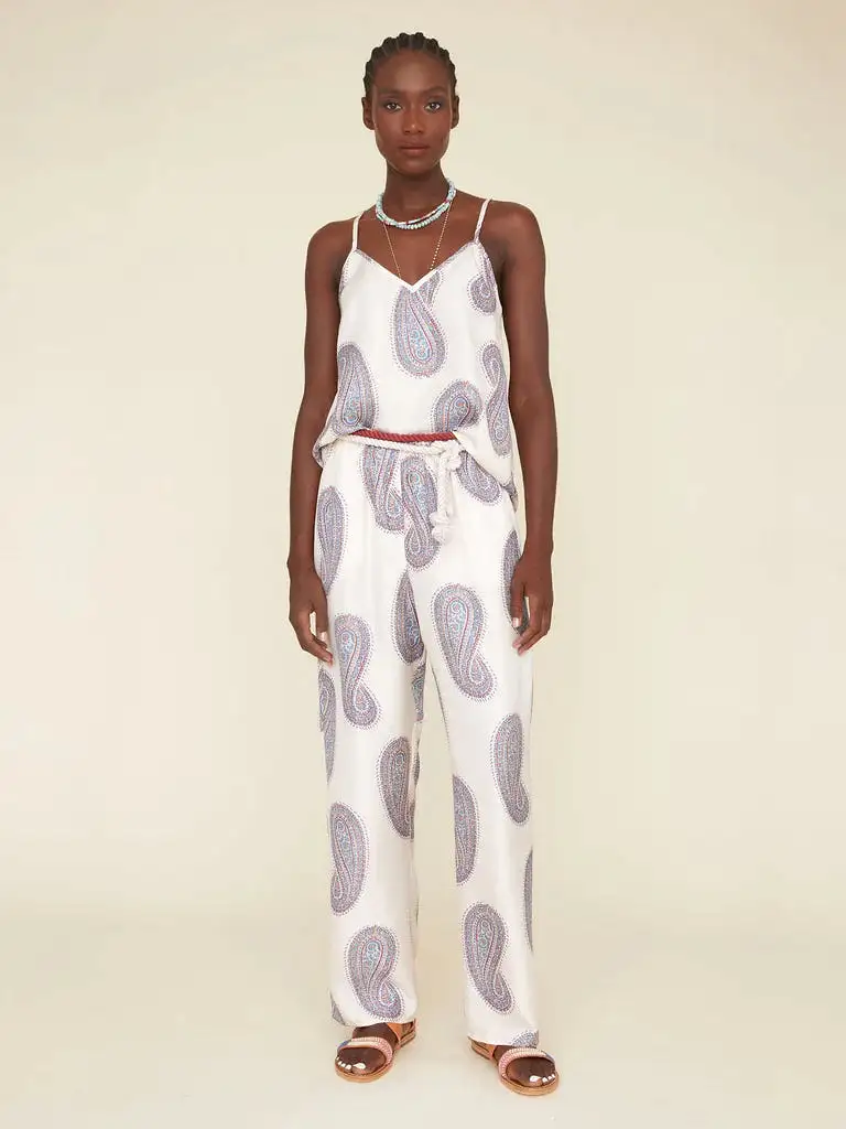 XIRENA Ivory Paisley Wells Pant